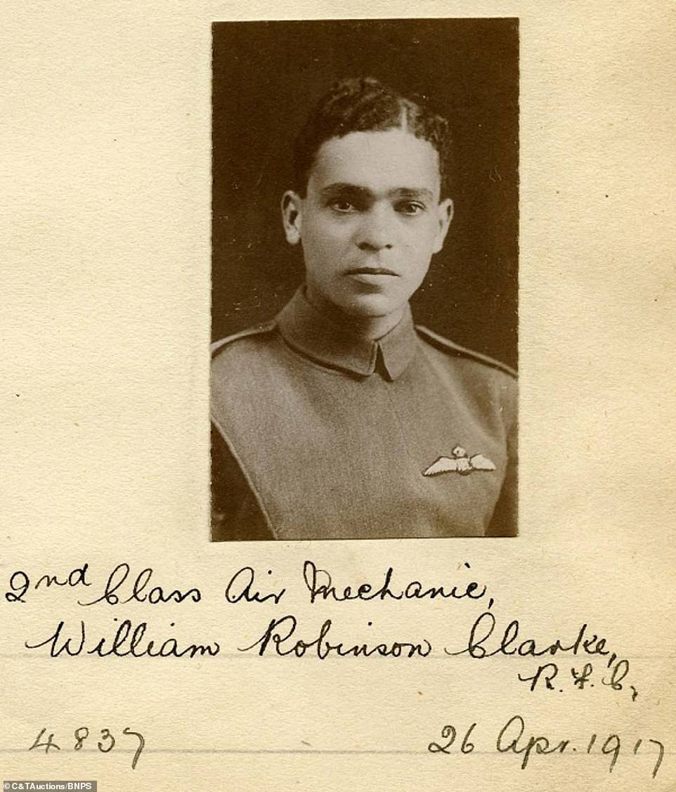 The extraordinary story of Britain's first Black Fighter Pilot: How Jamaican man, 20, paid for his own travel across to England to fight the Germans in WWI - and survived being shot in the spine in a vicious dogfight in his biplane