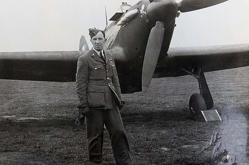 Incredible story of RAF hero pilot who could see in the dark and shot down a record 14 German planes at night without radar emerges as his poignant archive goes up for auction