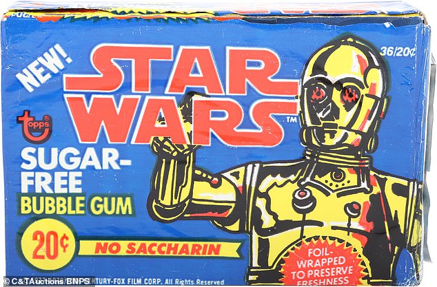 In an auction house far, far away...Couple's lifetime collection of 250 Star Wars toys, themed bubblegum, trainers, and rollerskates sell for £84,000