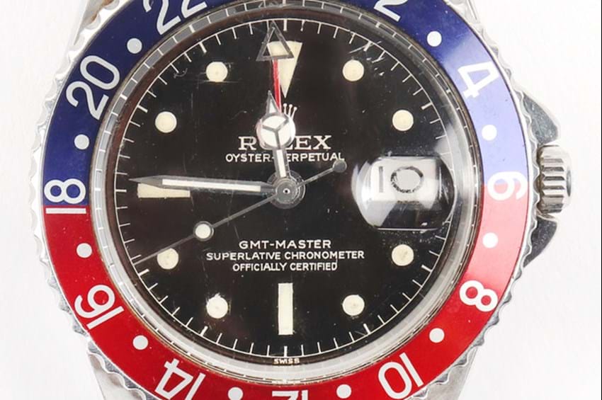 Rare Rolex GMT Master 1675 “Pepsi” Up for Auction