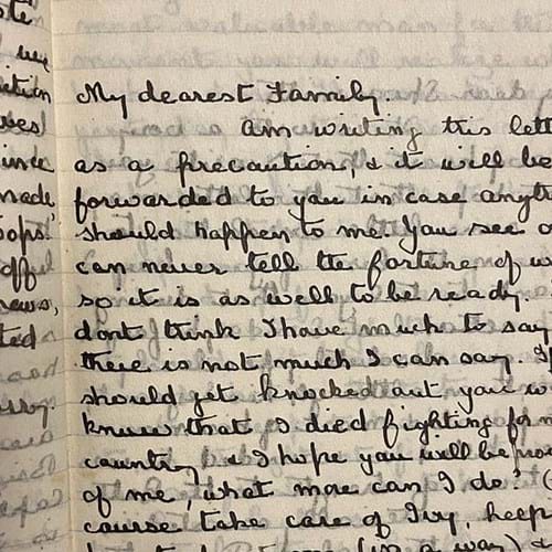 'Help her to forget me, and fall in love with someone else': British Tommy's heart-breaking note to his mother telling her to comfort his sweetheart should he die in the Trenches... nine days before a bullet ended his life