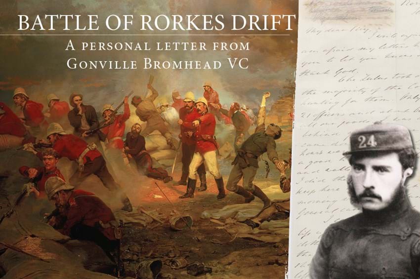 Battle of Rorkes Drift Historically Significant Personal Letter Written by Major Gonville Bromhead VC